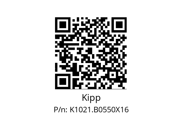   Kipp K1021.B0550X16