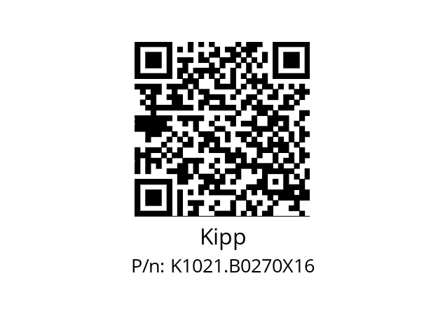   Kipp K1021.B0270X16