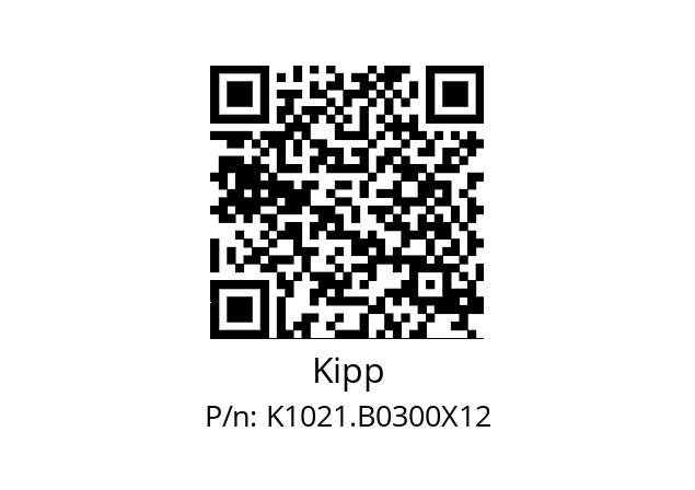   Kipp K1021.B0300X12