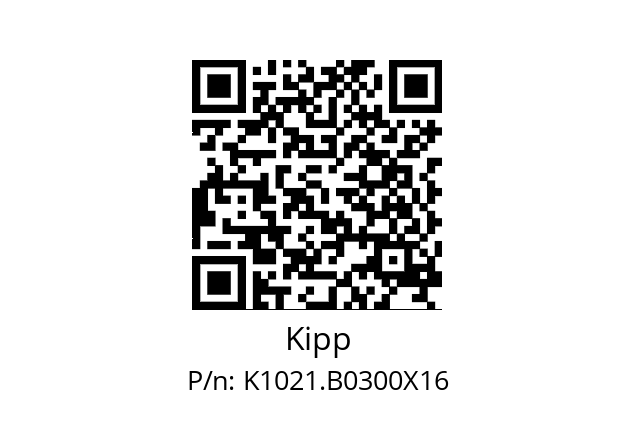   Kipp K1021.B0300X16