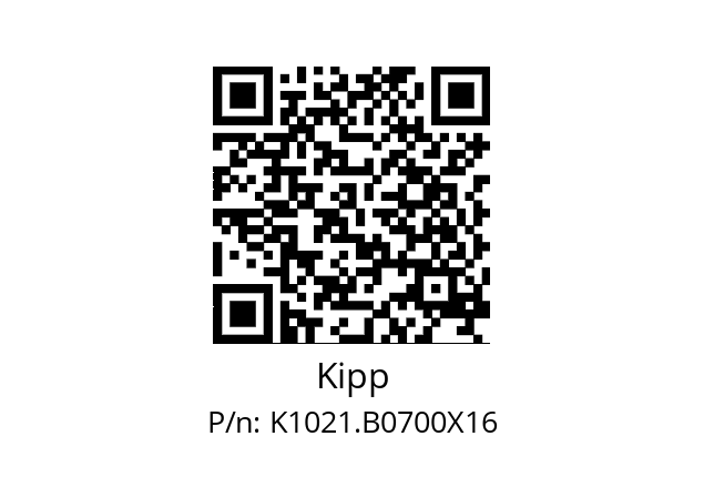   Kipp K1021.B0700X16