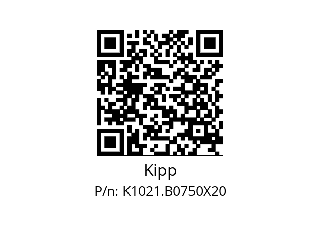   Kipp K1021.B0750X20