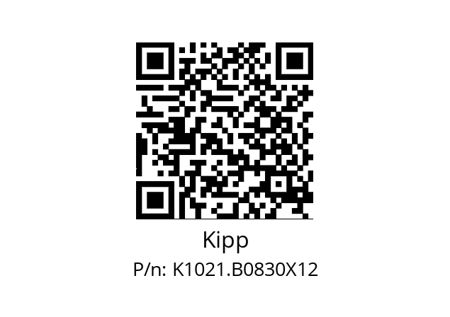   Kipp K1021.B0830X12