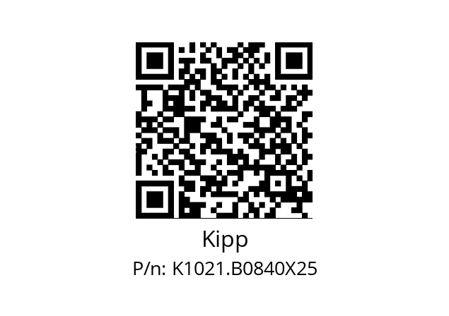   Kipp K1021.B0840X25