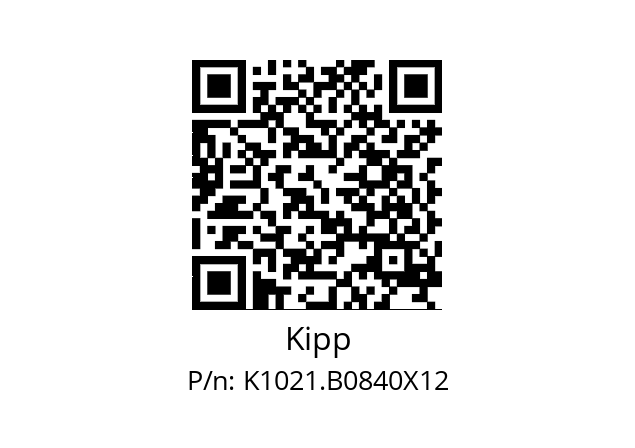   Kipp K1021.B0840X12