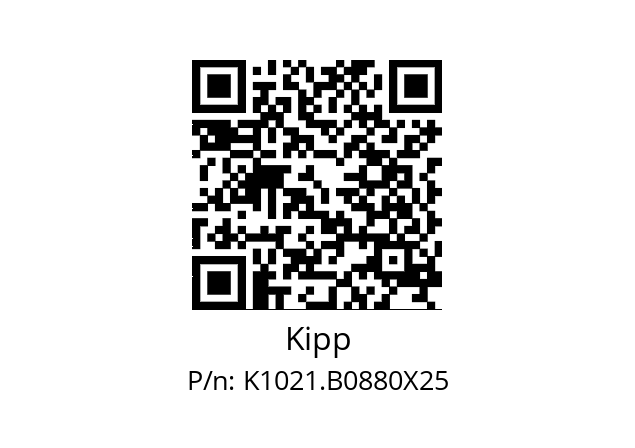   Kipp K1021.B0880X25