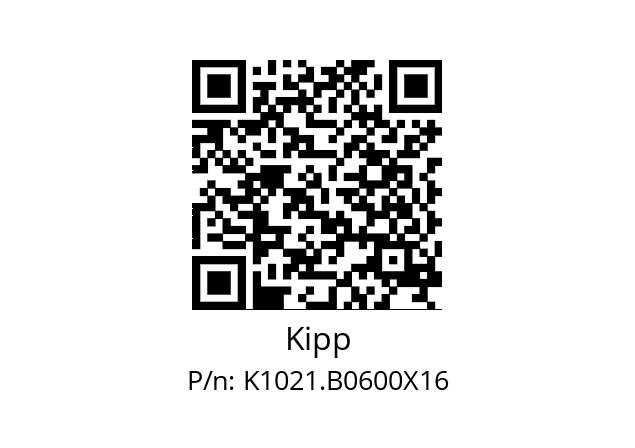   Kipp K1021.B0600X16