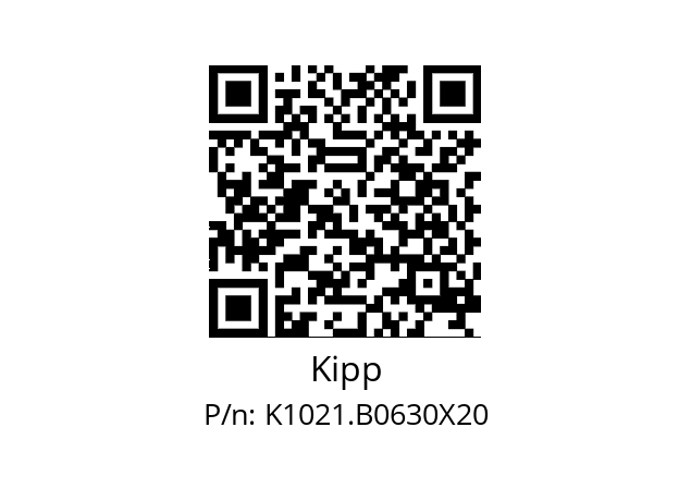   Kipp K1021.B0630X20