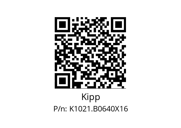   Kipp K1021.B0640X16