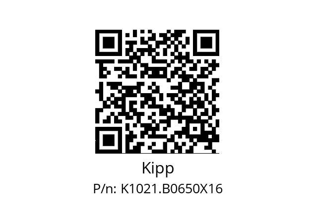   Kipp K1021.B0650X16