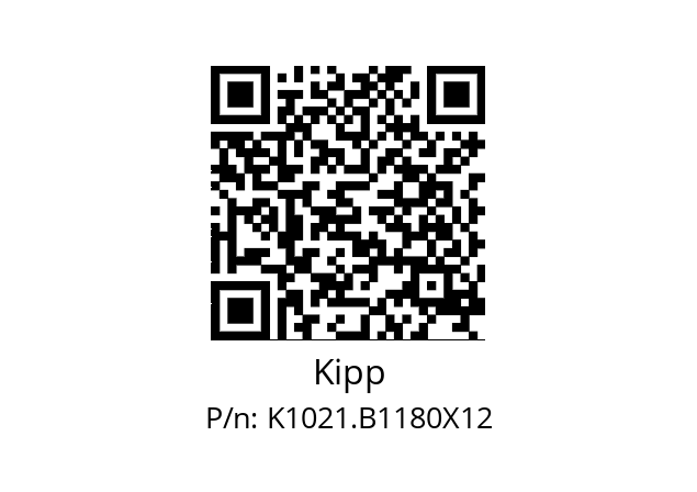   Kipp K1021.B1180X12