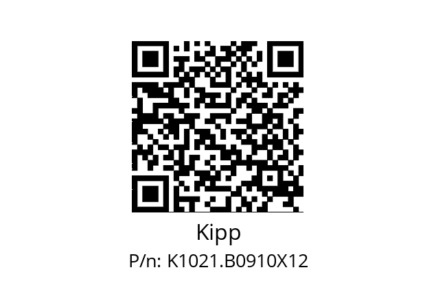   Kipp K1021.B0910X12