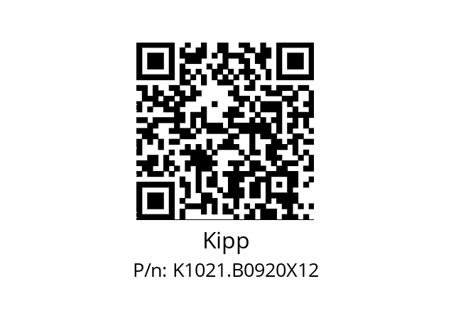   Kipp K1021.B0920X12