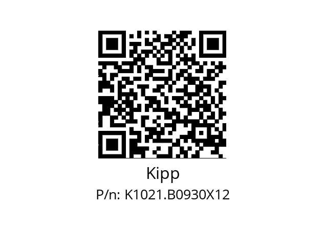   Kipp K1021.B0930X12