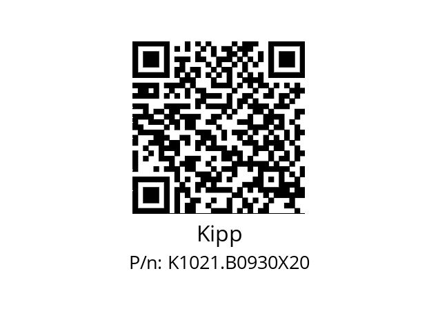   Kipp K1021.B0930X20