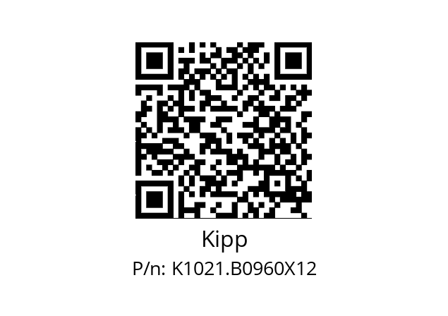   Kipp K1021.B0960X12