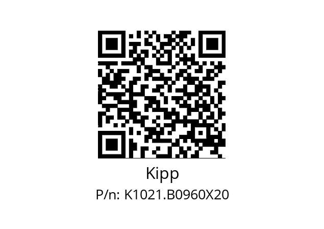   Kipp K1021.B0960X20