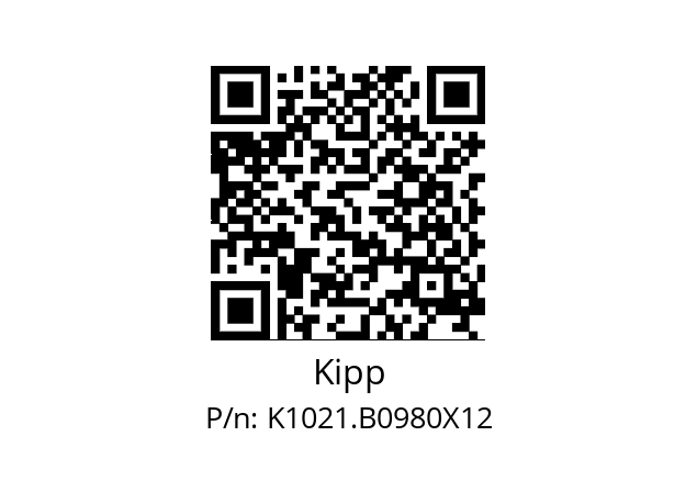   Kipp K1021.B0980X12