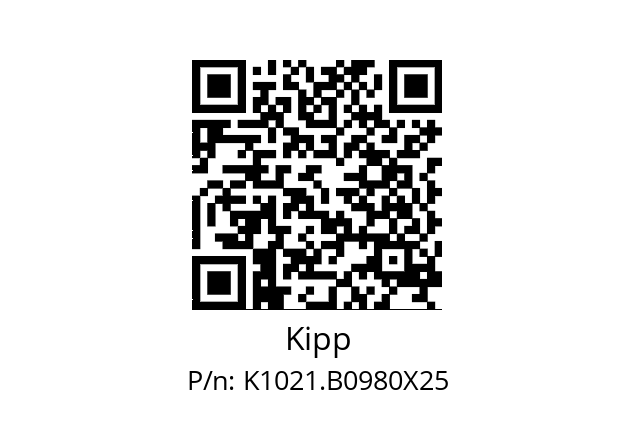   Kipp K1021.B0980X25