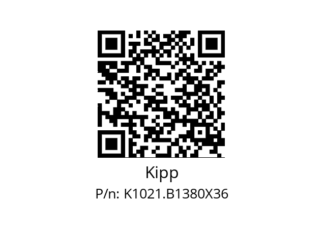   Kipp K1021.B1380X36