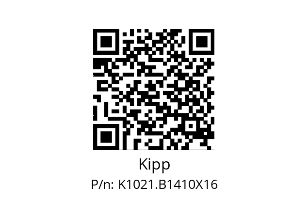   Kipp K1021.B1410X16