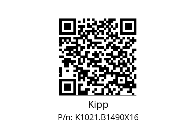   Kipp K1021.B1490X16