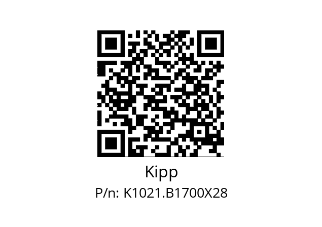   Kipp K1021.B1700X28