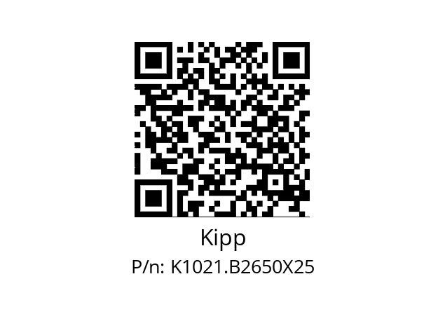   Kipp K1021.B2650X25