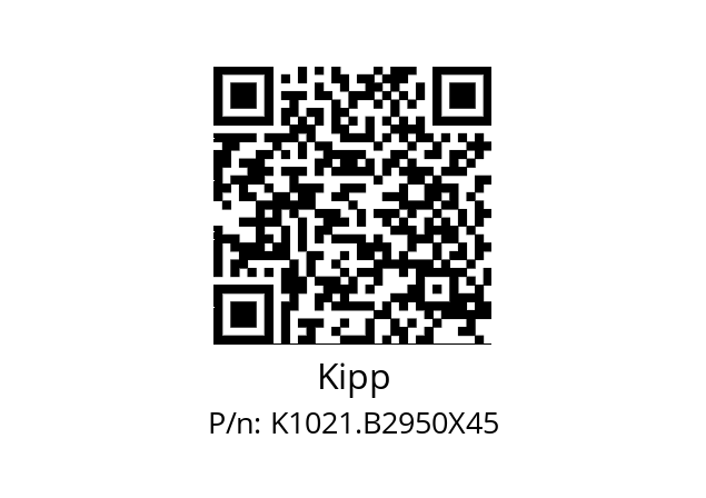   Kipp K1021.B2950X45