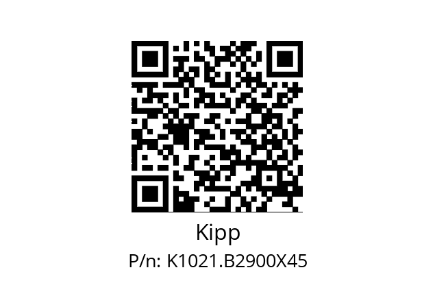   Kipp K1021.B2900X45