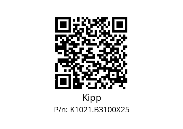   Kipp K1021.B3100X25