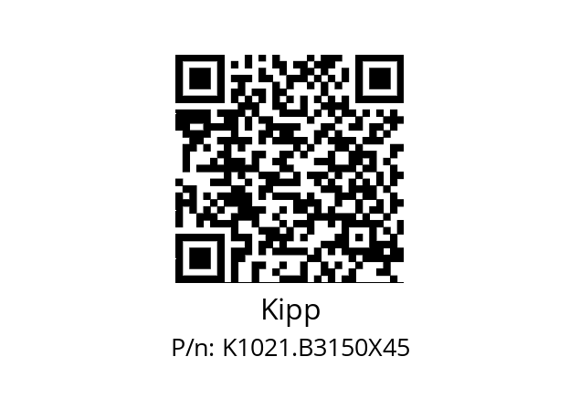   Kipp K1021.B3150X45