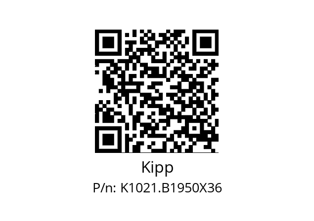   Kipp K1021.B1950X36