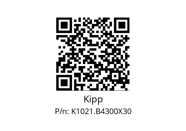   Kipp K1021.B4300X30