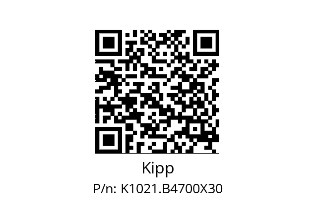   Kipp K1021.B4700X30