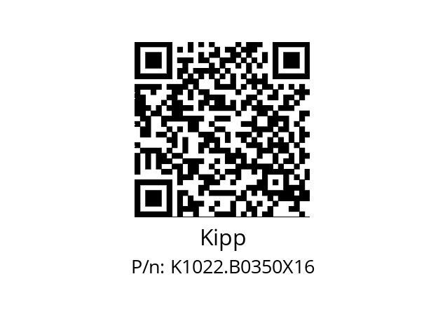   Kipp K1022.B0350X16