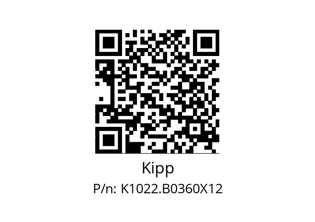   Kipp K1022.B0360X12