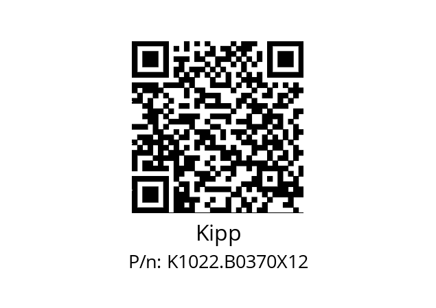   Kipp K1022.B0370X12