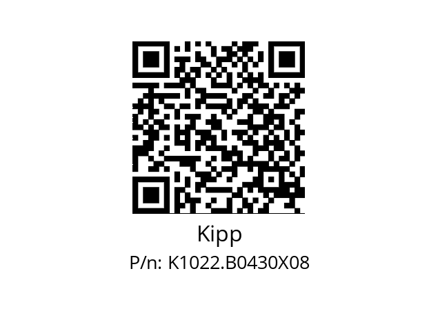   Kipp K1022.B0430X08