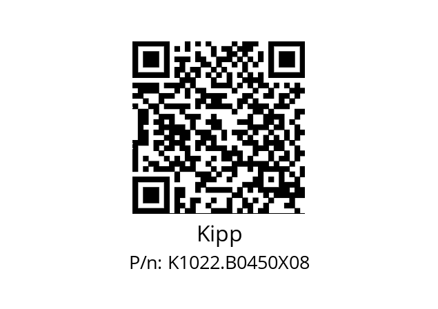   Kipp K1022.B0450X08