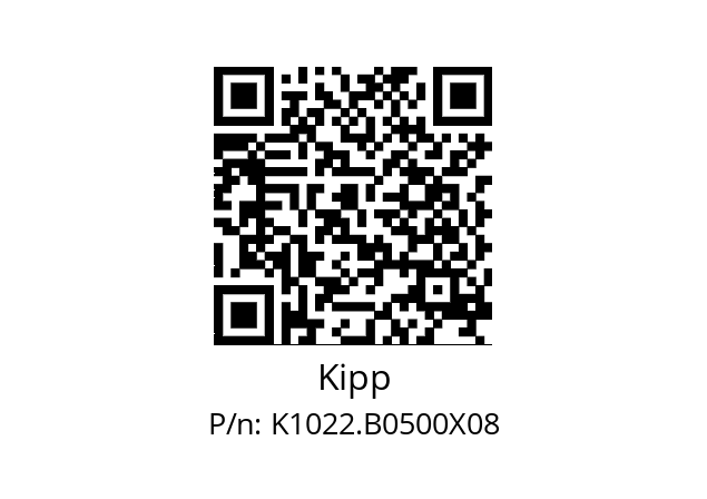   Kipp K1022.B0500X08