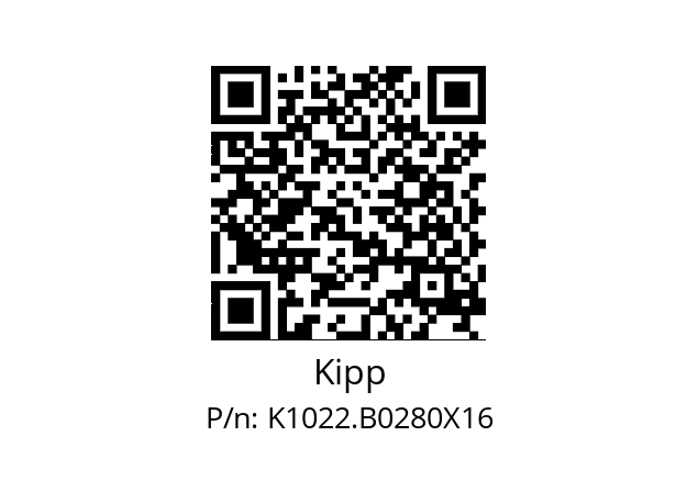   Kipp K1022.B0280X16