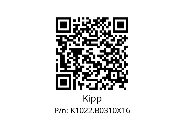   Kipp K1022.B0310X16