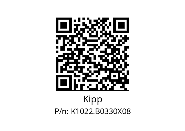   Kipp K1022.B0330X08