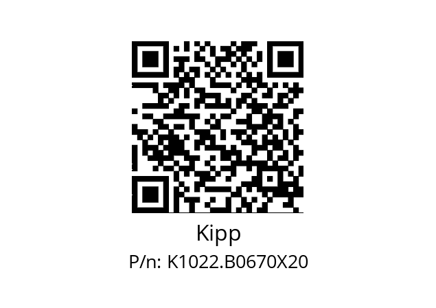   Kipp K1022.B0670X20