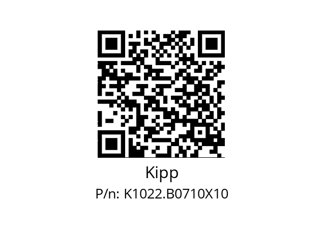   Kipp K1022.B0710X10