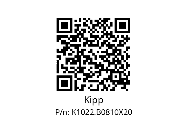   Kipp K1022.B0810X20