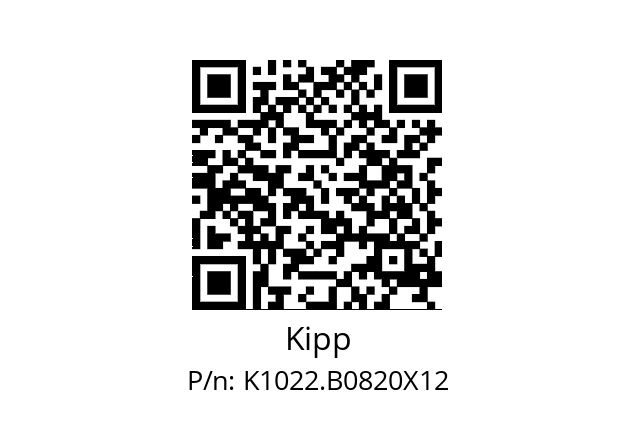   Kipp K1022.B0820X12