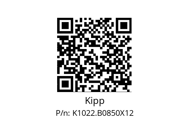   Kipp K1022.B0850X12