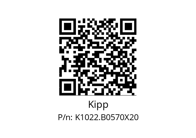   Kipp K1022.B0570X20